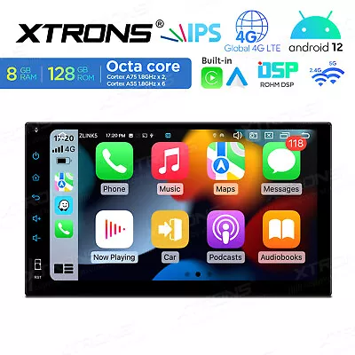 7  Android 12 8+128G Double 2 DIN Car Stereo Radio GPS Head Unit 4G WIFI DSP BT • $295.99