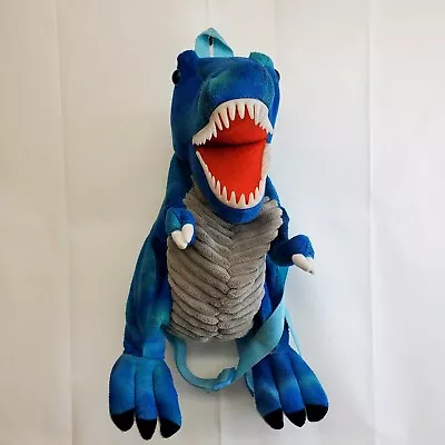 Blue Plush Dinosaur T-Rex Childs Backpack  • $10.99