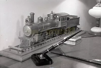 Brass Model Train 4-6-0 Steam Locomotive - Vintage Model Railroad Negative • $12.45