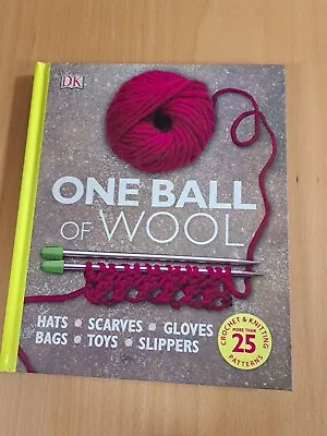  One Ball Of Wool  Book Learn To Knit Book By DK • £3.50