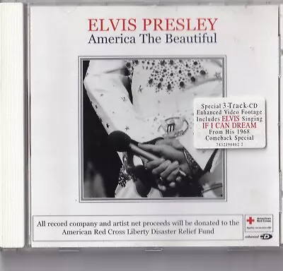 Rare Elvis Cd - America The Beautiful - For Us Red Cross - Cover 2 Europe Market • $50