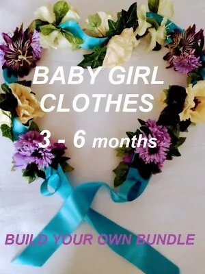 Baby Clothes BUILD YOUR OWN BUNDLE Girls 3-6 Months • £2.50