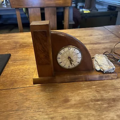 Vintage Mantle Clock By Lanshire Mid Century Modern Works • $24