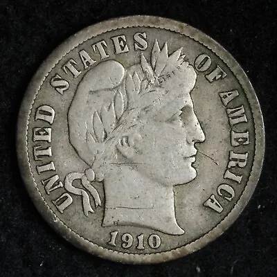 1910-D Barber Silver Dime CHOICE XF E239 UNC • $53.67