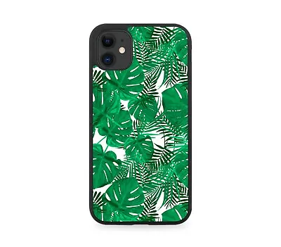 Palm Tree Leaves Rubber Phone Case Leaf Fern Jungle Cartoon Green Leafs E610 • £15.90