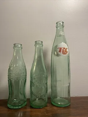 Dr. Pepper Lot Bottle -6 1/2oz 10 2 4 - Coca Cola 29L42 Green Royal Crown 16 A12 • $27.77