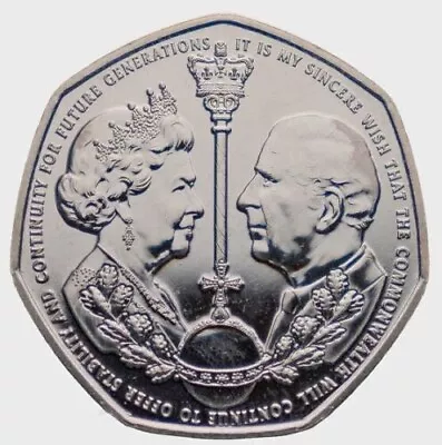 2022  50p Gibraltar  End & Beginning Of An King Charles Fifty Pence Coin Unc • £9.95