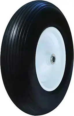 Wheelbarrow Tire 4.80/4.00-8 Flat-Free With 3/4 & 5/8 Wheel Bearing 3-6  Hub 16 • $52.99