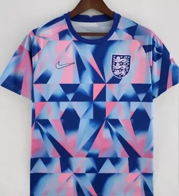 £64.95 • Buy England 2022 L Lionesses Pink Training Football Shirt Top Nike Euro Adults Large