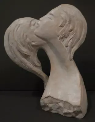 DAVID FISHER 'Faces Of Love' 1980 Signed Sculpture Austin Production 14 X10 12lb • $109.95