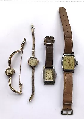 Lot Of (4) Vintage Old Watches • $20.50