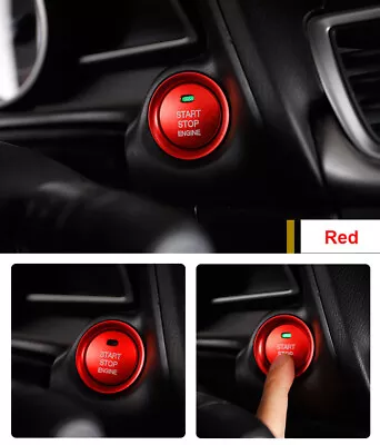 Red Interior Engine Start Push Button Cover Trim Fit For Mazda 3 6 CX5 2014-2018 • $6.90