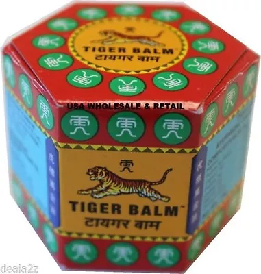 3 X 18g Tiger Balm Red Arthritis Pain Joints Muscle Headache Relief Cold 04/22 • $14.99