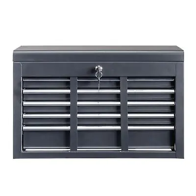 Black Tool Chest Metal Tool Box Storage Cabinet Organizer With 5 Drawers Steel • $79.99