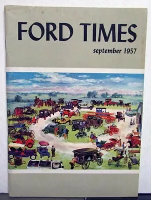 1957 Ford Times September Issue Original Retractable Hardtop • $26.19