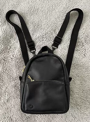 STATE Women’s Smooth Leather Backpack Mini Bag Purse Black • $25