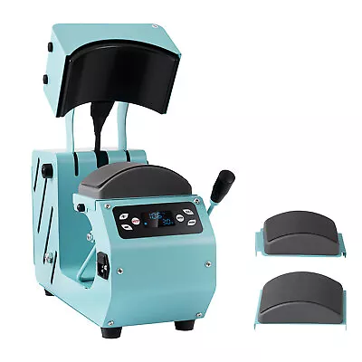 2in1 Hat Press Heat Press Machine For Caps Bags Auto Press Release Sublimation • $135.90