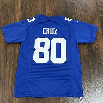 NY Giants Boy’s #80 Victor Cruz Blue Jersey Size: M(Boys) • $32