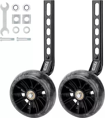 FORTOP Bike Training Wheels Pair Of Heavy Duty Rear With Stabilizers Mounted Of • $34.21