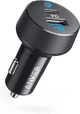 Anker Car Charger USB C 32W 2-Port Compact Type C Car Charger 20W Power Delivery • £8.99