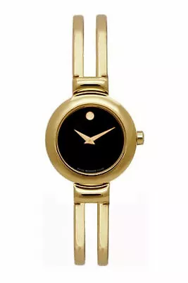 Movado Harmony Gold Tone Stainless Steel Ladies Watch 0606058 • $695