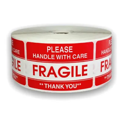 $5.49 • Buy Please Fragile Handling Shipping Stickers | 2 X3  | 100 Labels | Made In USA
