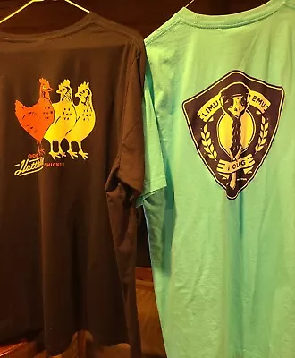 Never Worn Shirts 2XL Hattie B's Hot Chicken /  XL Limu Emu & Doug Liberty Mut. • $10