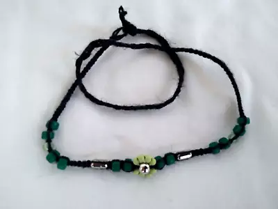 HEMP SURFER CHOKER NECKLACE  22  Unisex Glass  Beads Braided US Seller New • $13.99