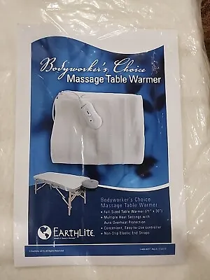 Earthlite Body Workers Choice Massage Table Warmer 71 X 30  Inch White NIB • $35