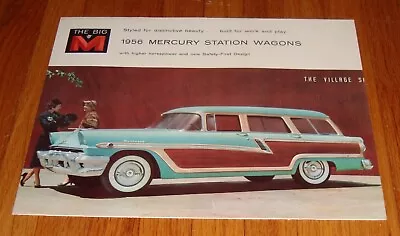 Original 1956 Mercury Station Wagon Sales Brochure Monterey Custom Commuter • $23.99