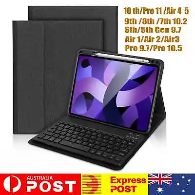 Smart Case With Bluetooth Keyboard Cover For IPad 9th 8th 7th Gen Air 4 5th/Pro • $37.95