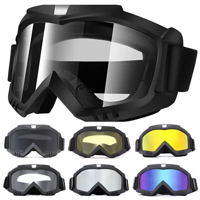 Motorcycle Racer Goggles Off-Road Motocross Dirt Bike UTV MX ATV Glasses Eyewear • $11.99