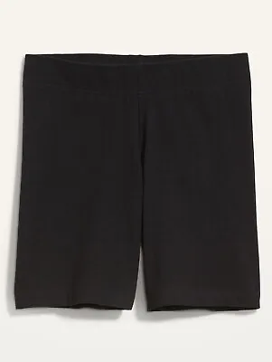 Old Navy Women’s High-Waisted Jersey Biker Shorts- 6” Inseam Blck Size XS S M 2X • $7.19