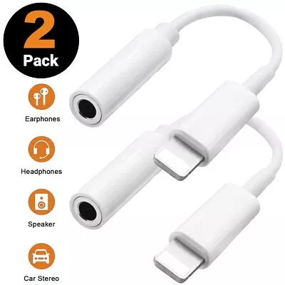 For IPhone Headphone Jack Adapter 3.5mm Audio Aux Cable Earphone Cord Converter • $4.89