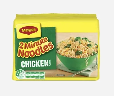 Merge Pantry Code 0101 Maggi 2 Minute Chicken Noodle Instant Quick Food 5 Pack • $18.18