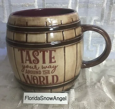 Disney Parks Epcot Food & Wine Festival 2020 Beer Barrel Ceramic Coffee Mug  • $9