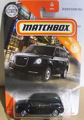 Matchbox Mbx City Series Levc Tx Taxi In Black #6/100 • $1