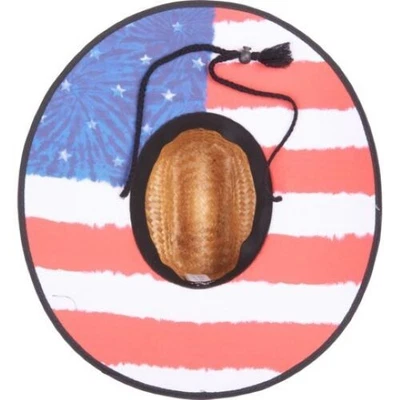 $22.20 • Buy *RARE* ONeill Mens SONOMA Straw Drawstring Hat USA Print * Size SMALL MEDIUM S/M