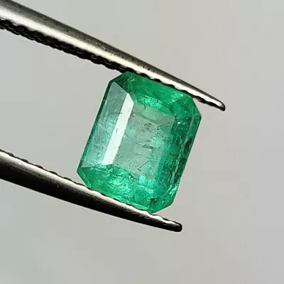 1.23 CT - Natural Zambian Emerald Good Luster Green Gem Octagon Shape - 5240 • $39.99