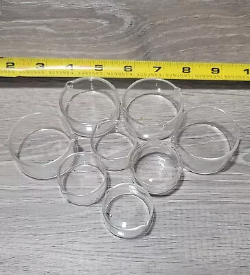 Lot Of 8 Mini Unbranded Heat Resistant Glass Bowls Dab Cups W/Pouring Lips NEW • $12.50