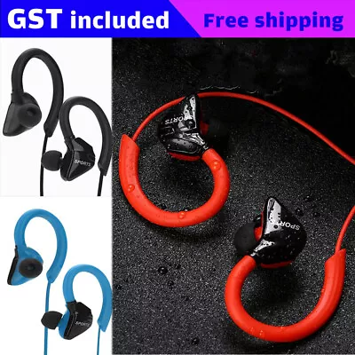 $6.11 • Buy Sports Ear Hook Run Headphone Earbuds Aux 3.5mm Jack In Ear Earphones With Mic