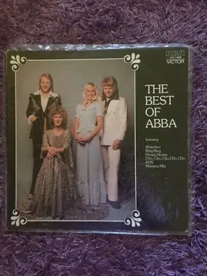 Vintage Original The Best Of ABBA 1970's Vinyl Record Waterloo Good Condition • $12