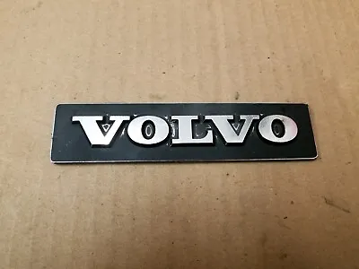 Volvo OEM 240 & 960 Black Metal Side Fender  Volvo  Emblem Badge Logo 1321746 • $14.99