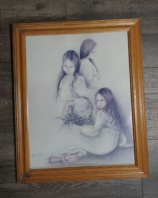 MARGARET KANE Lithograph Framed Art Print Three Sisters Signed • $37.99