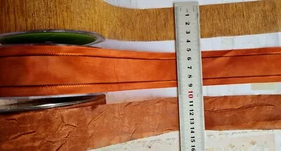 £6.40 • Buy GOLD & COPPER Mix Tones Polyester 37/38mm Wide 2&3 Metres 3 Design Styles Choice
