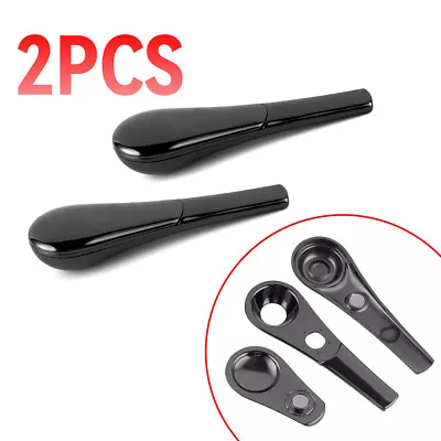 2x Portable Magnetic Metal Spoon Smoking Pipe Black With Gift Box- FREE SHIP CN • $14.48