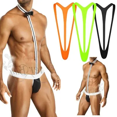 Sexy Men Mankini Thong Underwear Lingerie Fancy Dress Costume Party Swimwear • £4.35