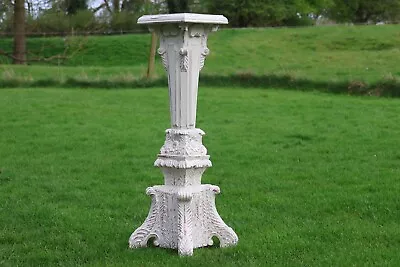 French Style Antique Washed Shabby Chic Torchere Stand • £150