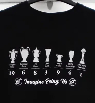 *NEW* Liverpool FC - Trophy  Wall Of Fame  Football/Soccer T-Shirt - Adult - S • $4.96