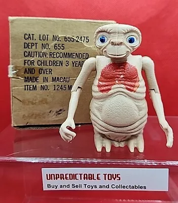 Vintage 1982 E.T. The Extra Terrestrial Figure With Extending Neck And Arms Box • $9.99